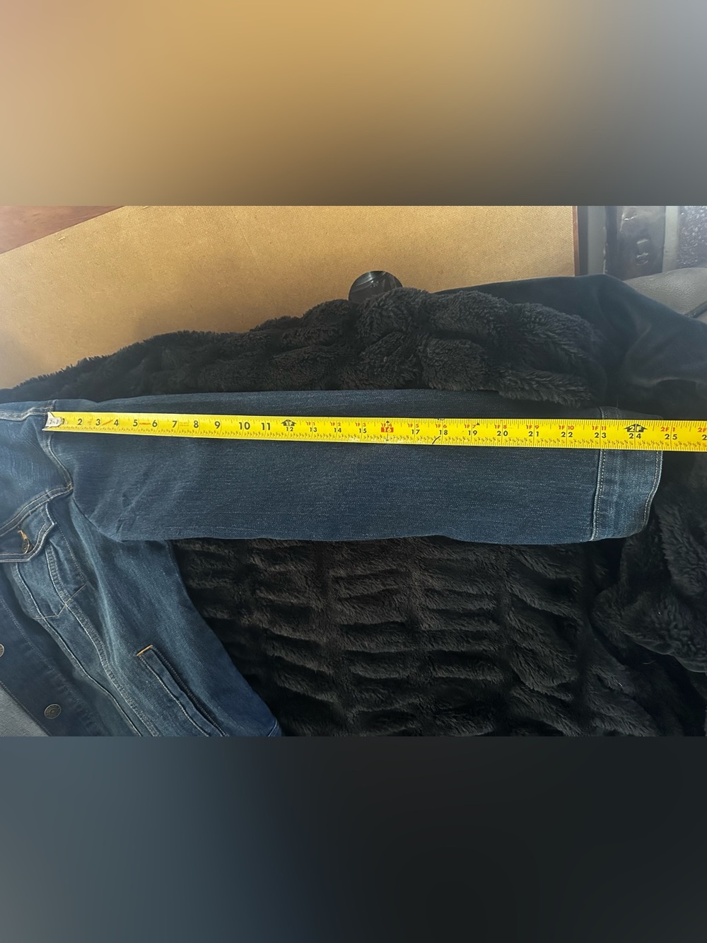 Banana Republic Dark Blue Denim Jean Jacket ** read description ** - Picture 4 of 11